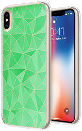 BACK CASE RUBBER JELLY Prism Neo IPHONE XS GREEN
