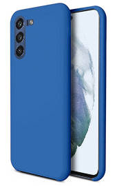 BACK STYLE CASE COVER SAMSUNG GALAXY S21 FE BLUE + GLASS 9H