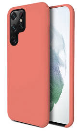 BACK STYLE CASE COVER SAMSUNG GALAXY S22 ULTRA PEACH + GLASS 9H