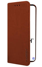 IMESH LEATHER CASE GENUINE LEATHER SAMSUNG GALAXY S23 PLUS BROWN