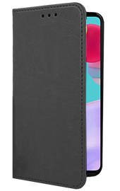 WALLET CASE COVER GENUINE LEATHER SAMSUNG GALAXY A52 BLACK