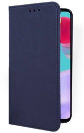 WALLET CASE COVER GENUINE LEATHER SAMSUNG GALAXY A52 NAVY
