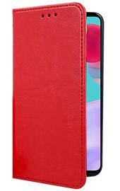WALLET CASE COVER GENUINE LEATHER SAMSUNG GALAXY A52 RED