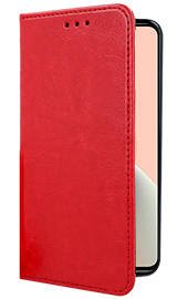 WALLET CASE COVER GENUINE LEATHER XIAOMI REDMI NOTE 9 PRO 5G RED