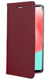 WALLET CASE COVER Magnetic SmartBook SAMSUNG GALAXY A32 5G BURGUNDY + GLASS 9H