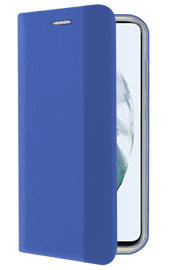 WALLET FLIP CASE COVER Magnetic Sensitive Prestige SAMSUNG GALAXY S21 FE BLUE + GLASS 9H
