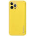 BACK EcoLeather COVER IPHONE 13 PRO MAX YELLOW