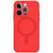 BACK Magsilicone CASE COVER IPHONE 14 PRO MAX RED