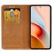 WALLET CASE COVER GENUINE LEATHER XIAOMI REDMI NOTE 9T PRO 5G RED